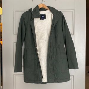 NWOT Gap Green Utility Coat Jacket
